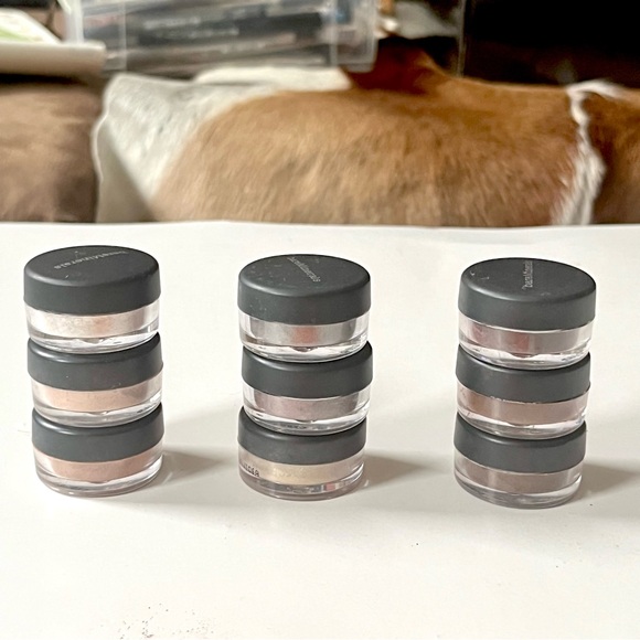 🏷️ bareMinerals gold, purple, light cream color eye shadow set of 3 - Picture 13 of 14